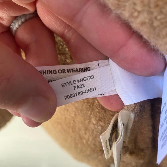 Madewell Gallatin Shawl Collar Cardigan Sweater, Camel Brown, Size Large - Picture 6 of 8